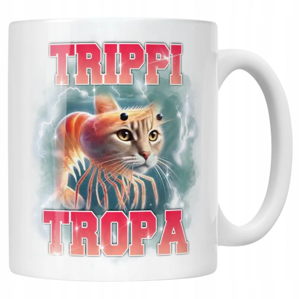 Kubek ceramiczny BRAINROT Trippi Troppi Memy Zabawny TikTok Viral