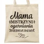 Torba bawełniana na zakupy Dzień Matki Dla Mamy Prezent Mama Mistrzyni