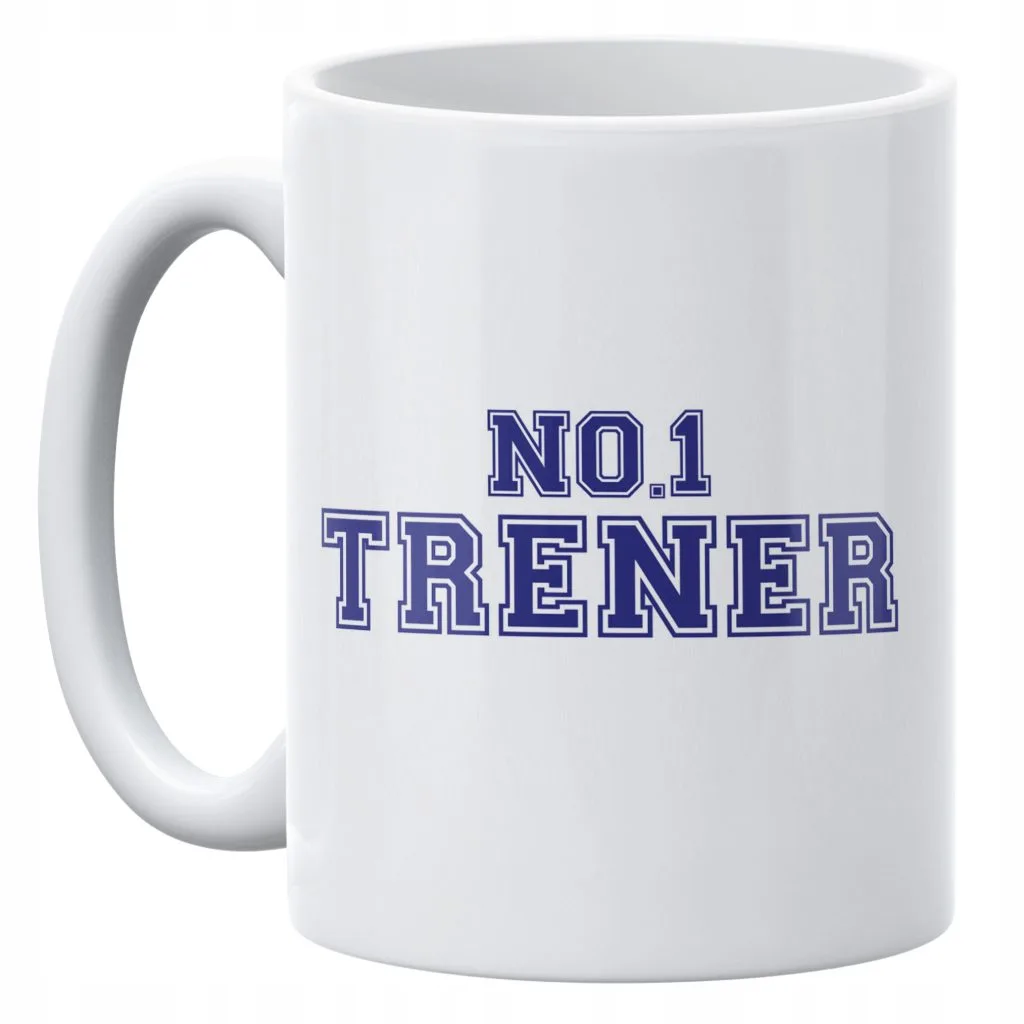 Kubek ceramiczny 330 ml Trener no.1 Sport Prezent Upominek Najlepszy Trener