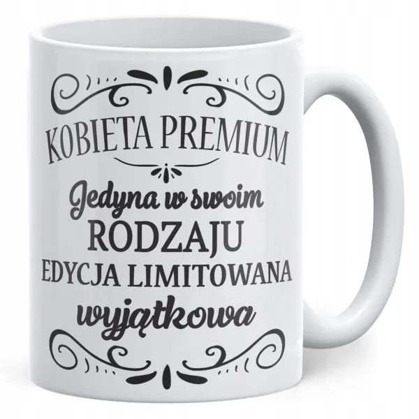 Kubek ceramiczny Dzień Kobiet Kobieta Premium Prezent Upominek Dla Kobiety