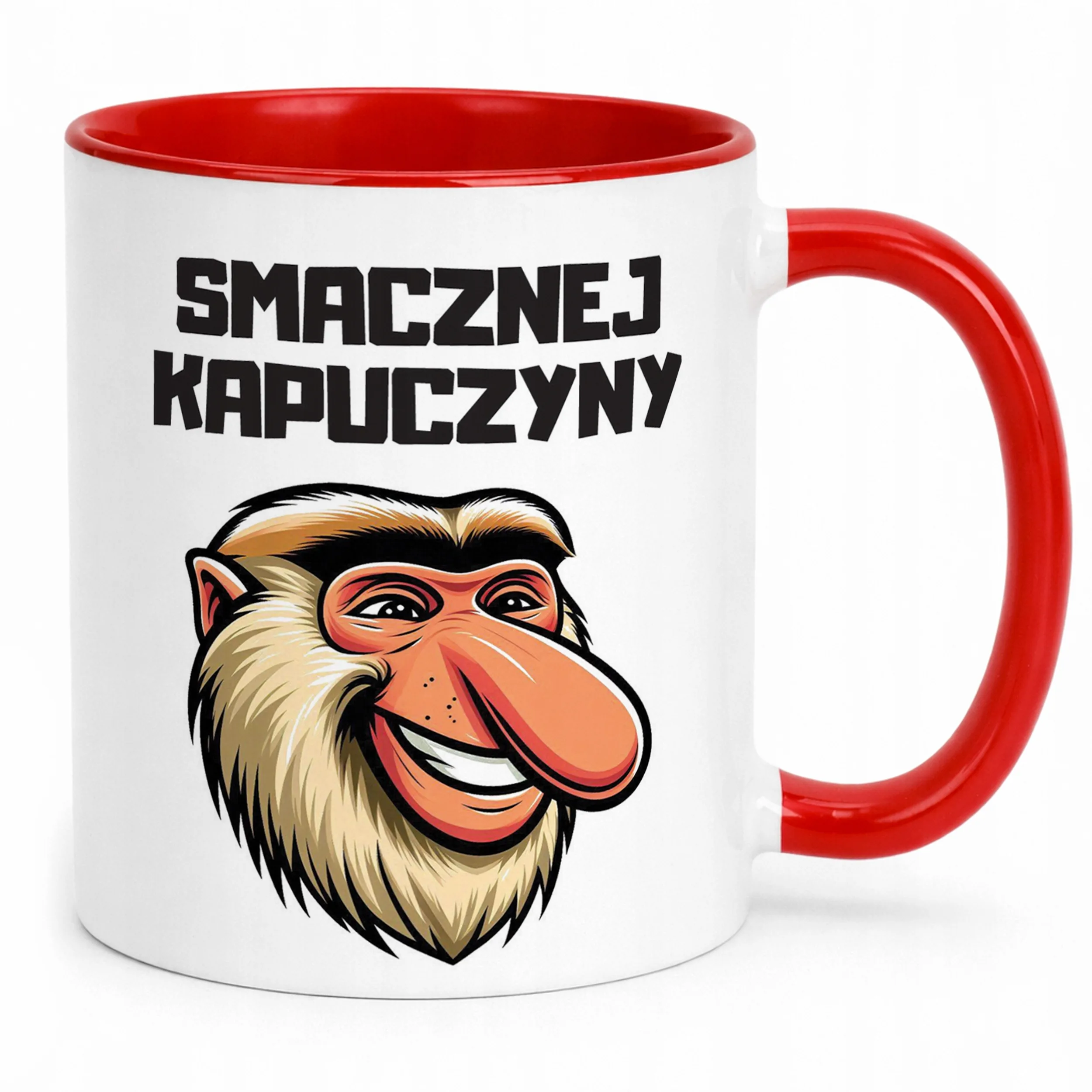 Kubek Czerwony Janusz Nosacz Kawa Zabawny Prezent Upominek