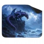 Podkładka pod mysz 22×18 cm Fantasy Smok Morze Pioruny