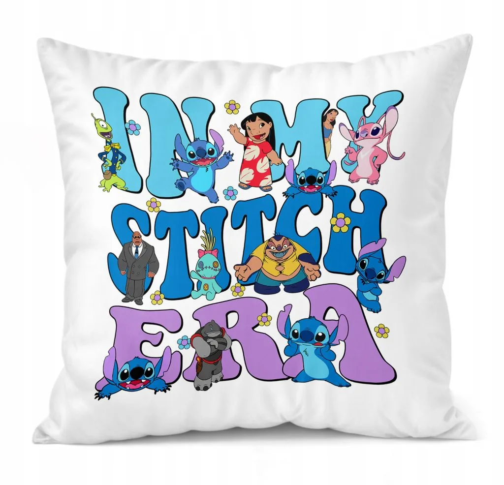 Poduszka 38x38cm Stitch Lilo i Stich Bajka Dla Dzieci Prezent
