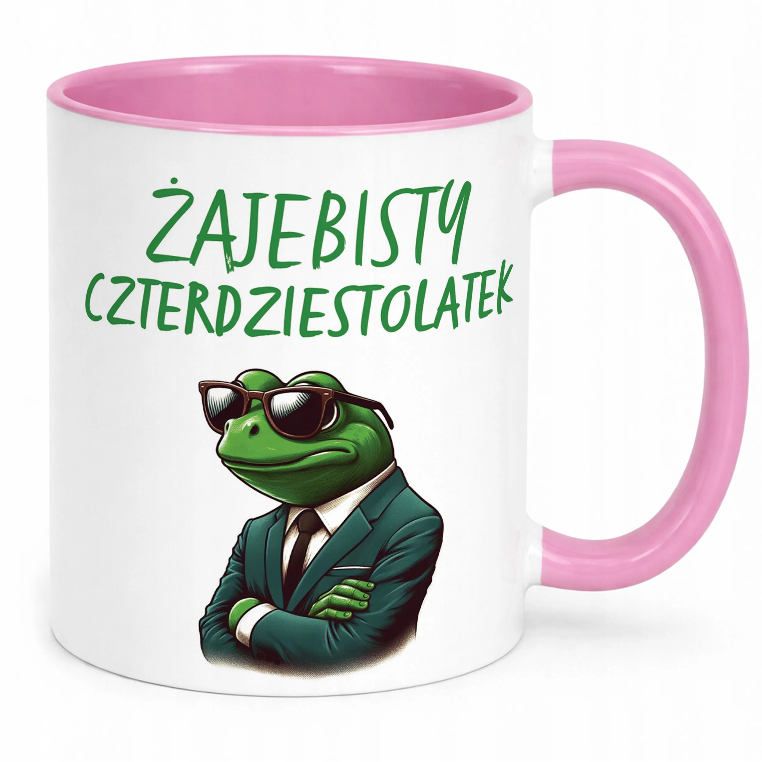 Kubek Różowy Żajebisty 40 Dla Mężczyzny Na Urodziny Prezent