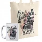 Zestaw torba bawełniana z dnem + kubek Taylor Swift The Eras Tour