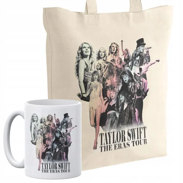 Zestaw torba bawełniana z dnem + kubek Taylor Swift The Eras Tour
