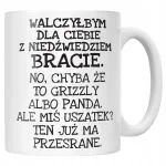 Kubek ceramiczny Walczyłbym Dla Ciebie Z Niedźwiedziem Zabawny Prezent
