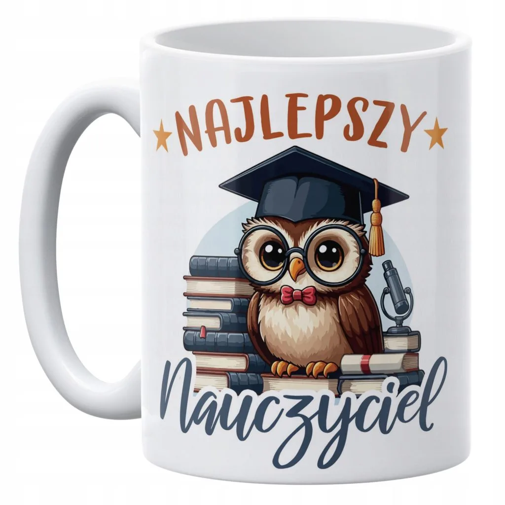 Kubek ceramiczny 330 ml Dzień Nauczyciela Najlepszy Nauczyciel Prezent