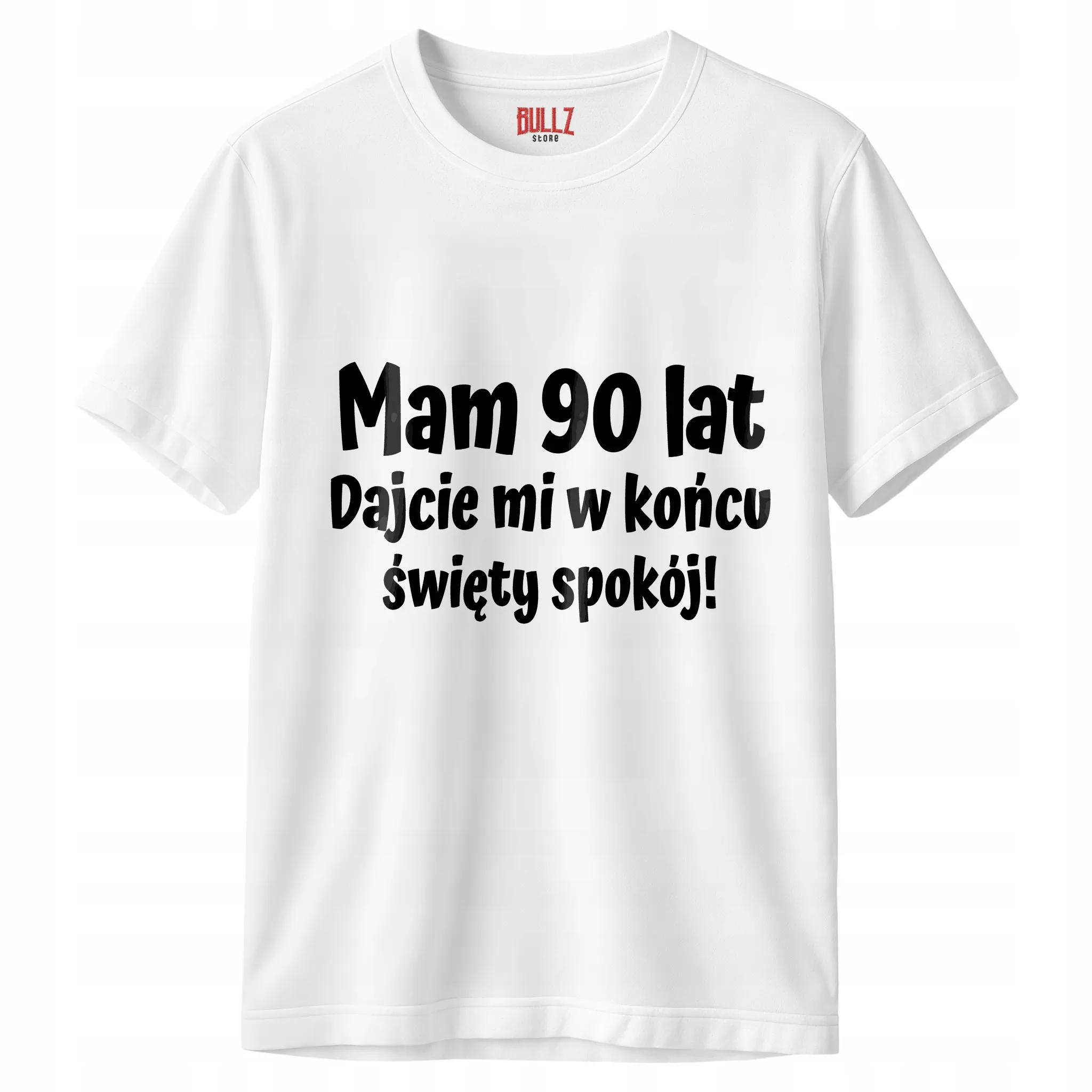 Koszulka biała męska Mam 90 Urodziny Prezent Upominek