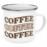 Emaliowany Kubek Garnuszek Coffee Kawa Prezent Upominek