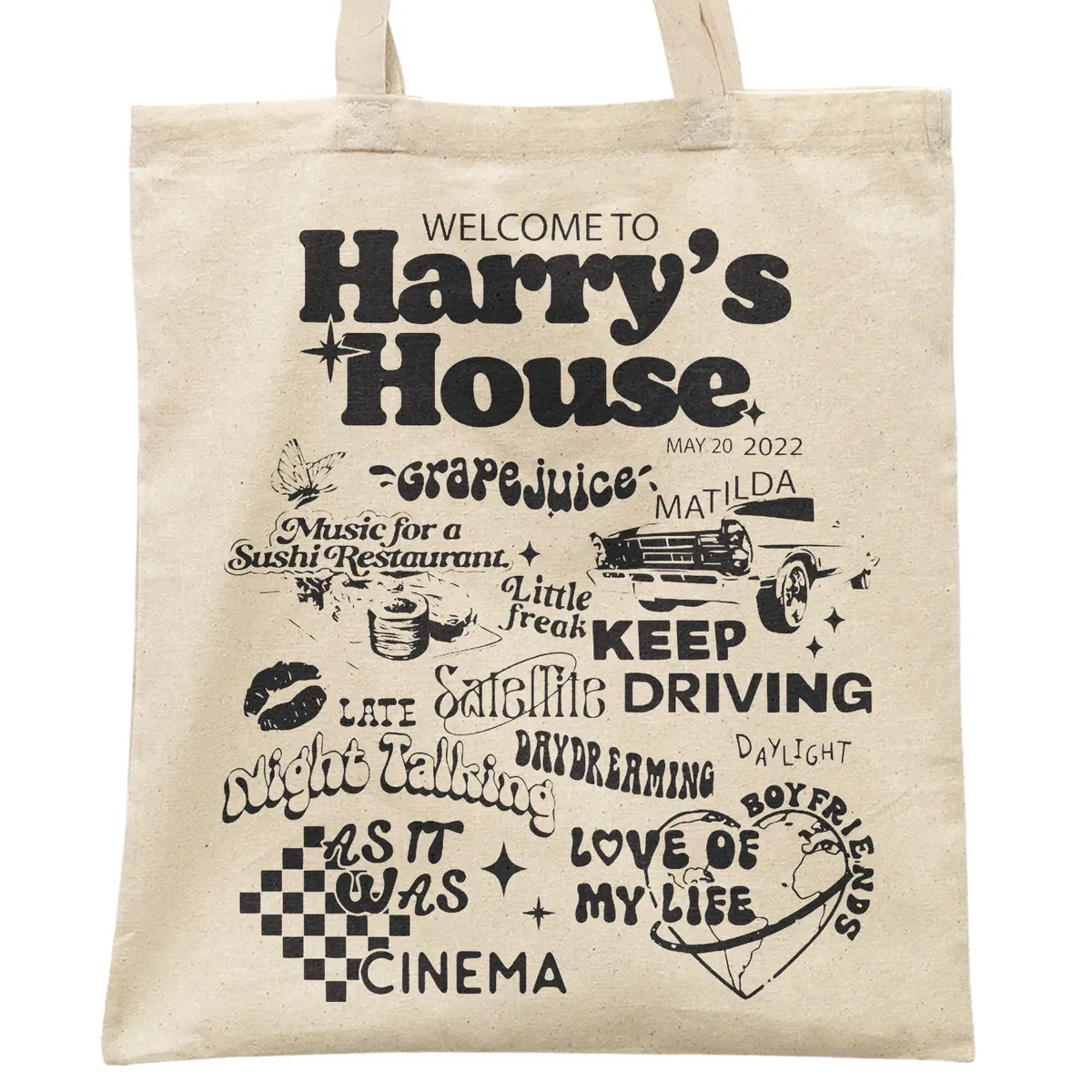 Torba bawełniana na zakupy 42×38 Harry Styles Harry’s House