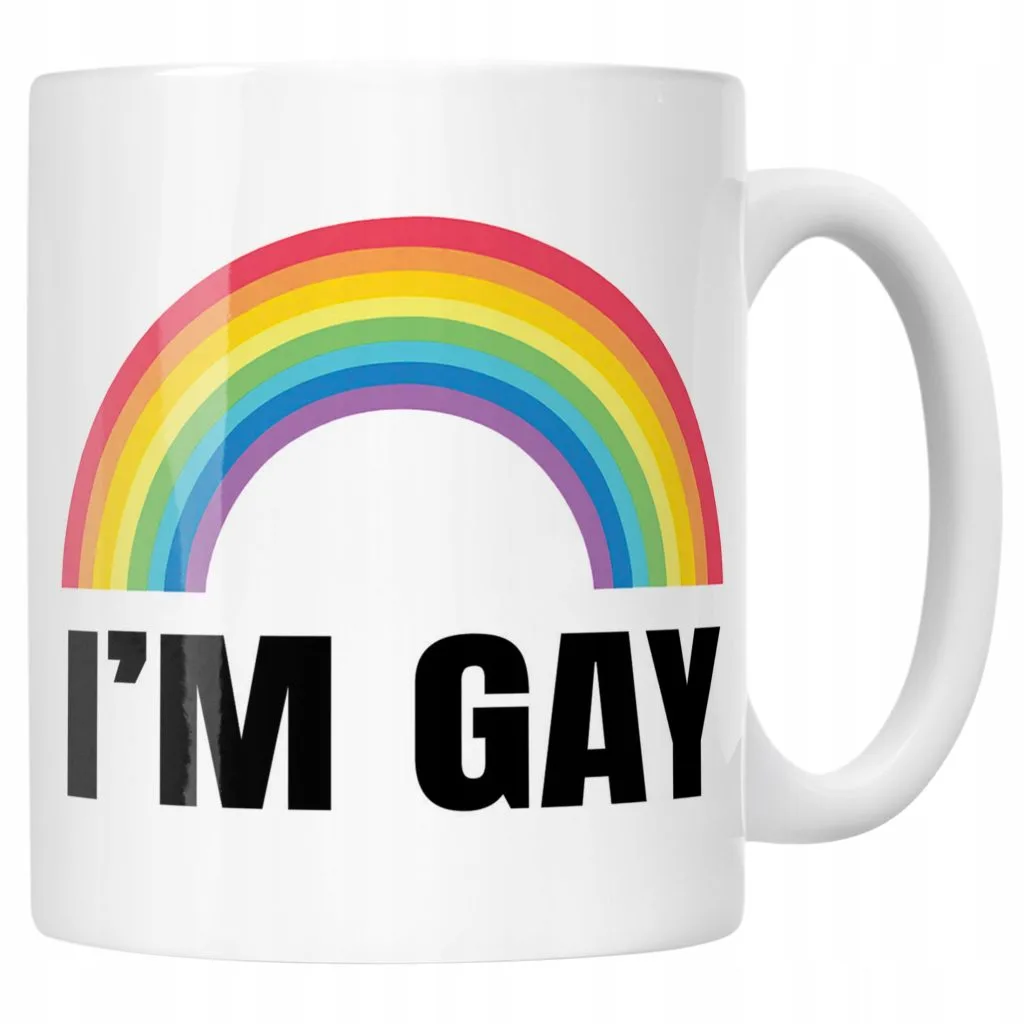 Kubek ceramiczny I’M GAY Tęcza LGBT Jestem Gejem