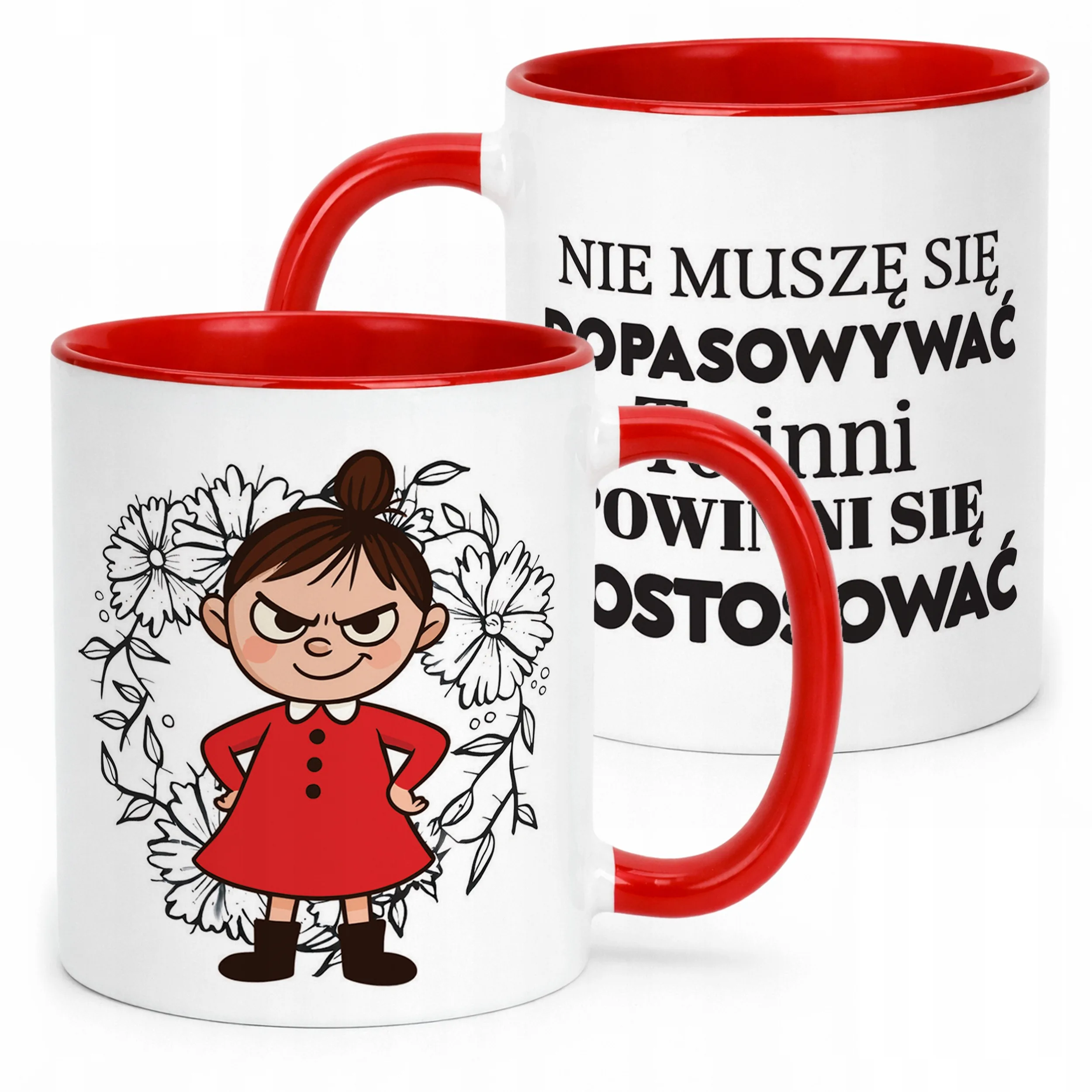 Kubek Czerwony Dzień Kobiet Dla Kobiety Dziewczyny Prezent Upominek