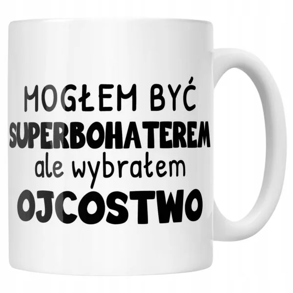 Kubek ceramiczny Dzień Ojca Dla Taty Mogłem Być Superbohaterem
