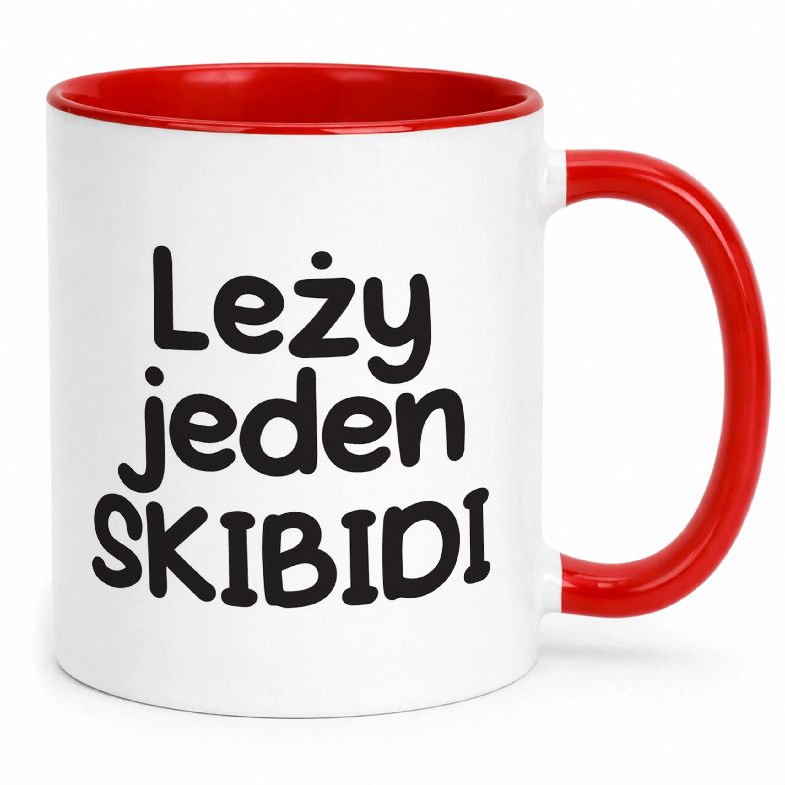 Kubek Czerwony Leży Jeden Skibidi Śmieszny Zabawny Prezent