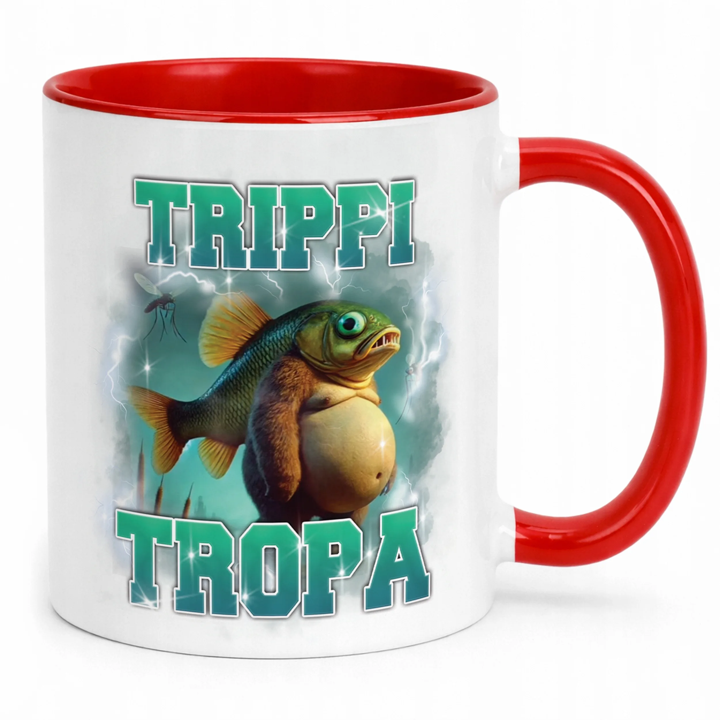 Kubek ceramiczny BRAINROT Trippi Troppi Memy Zabawny TikTok Viral