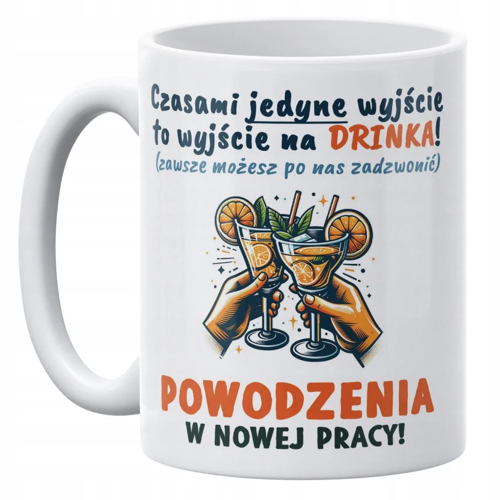 Kubek ceramiczny 330 ml Na Odejście Z Pracy Prezent Pożegnanie Zabawne