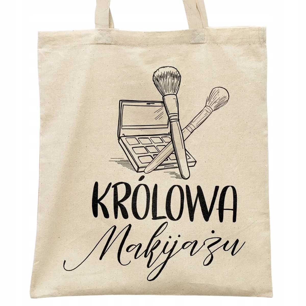 Torba bawełniana na zakupy Królowa Makijażu Wizażystka Prezent