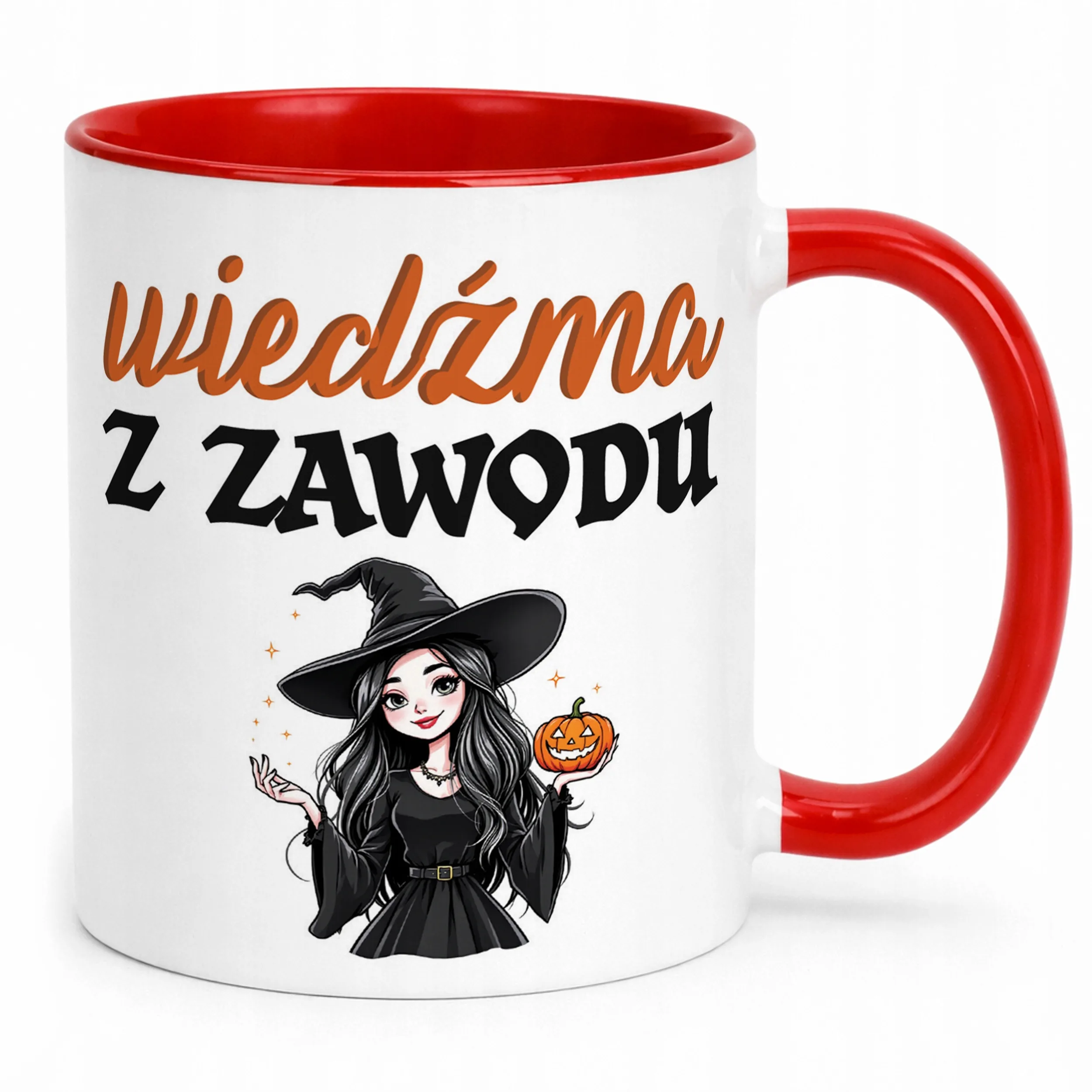 Kubek ceramiczny Halloween Wiedźma Z Zawodu Dla Kobiety Prezent Upominek