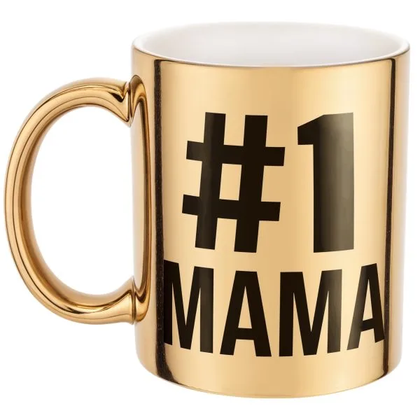 Złoty kubek Dzień Matki 1# MAMA Prezent Upominek Dla Mamy