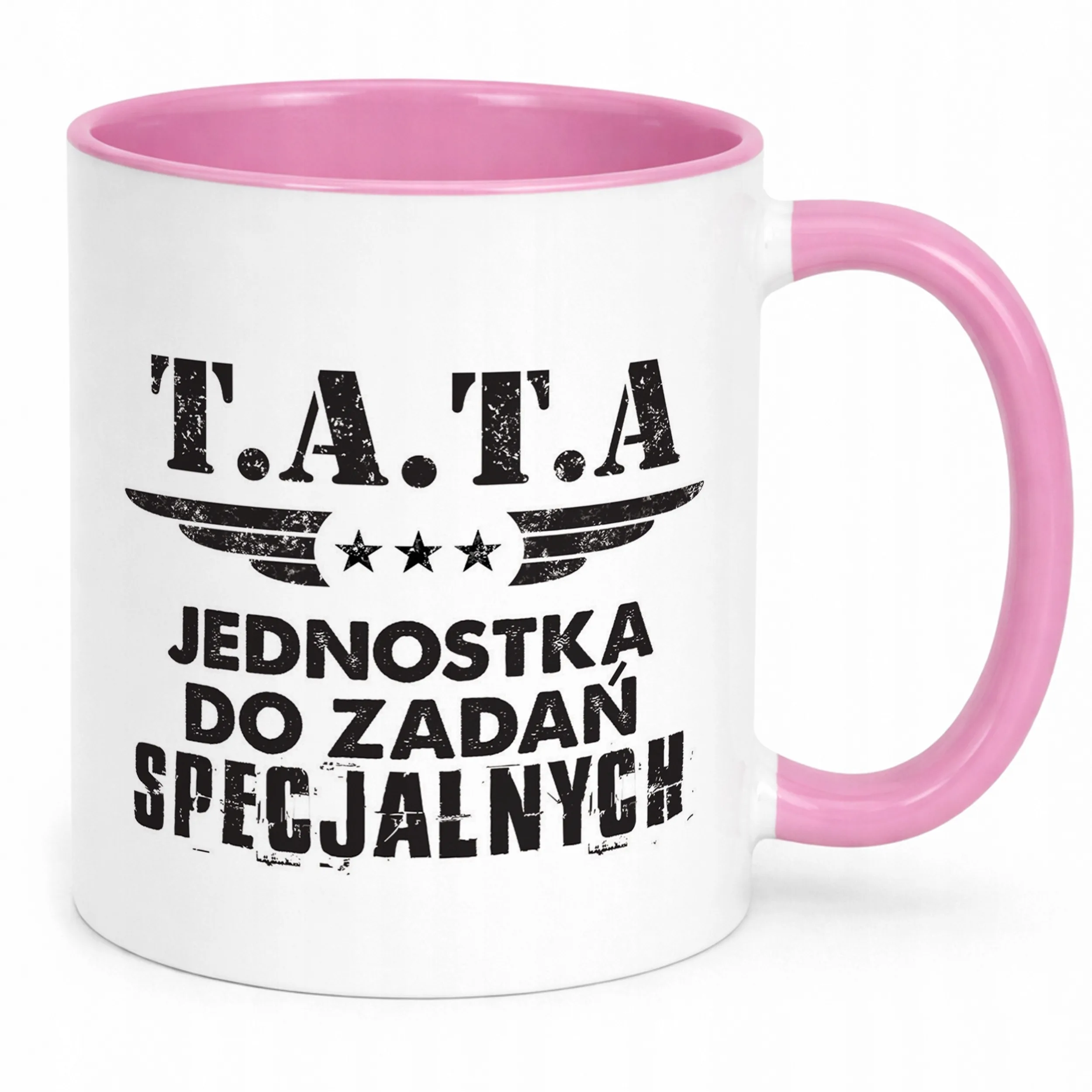 Kubek Różowy Dzień Ojca Dla Taty Tata Jednostka Prezent
