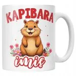 Kubek ceramiczny personalizowany Kapibara Capybara Zwierzak Dla Dzieci