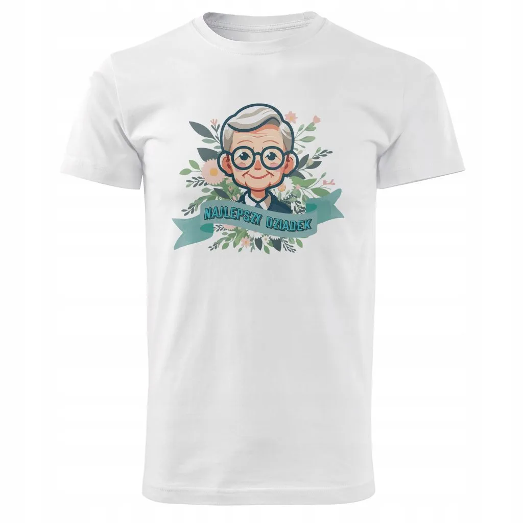 Koszulka Męski T-shirt Na Dzień Dziadka Prezent Najlepszy Dziadek