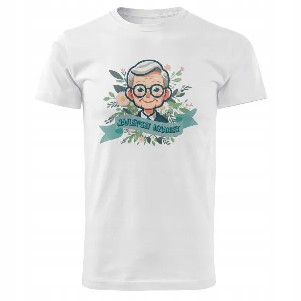 Koszulka Męski T-shirt Na Dzień Dziadka Prezent Najlepszy Dziadek