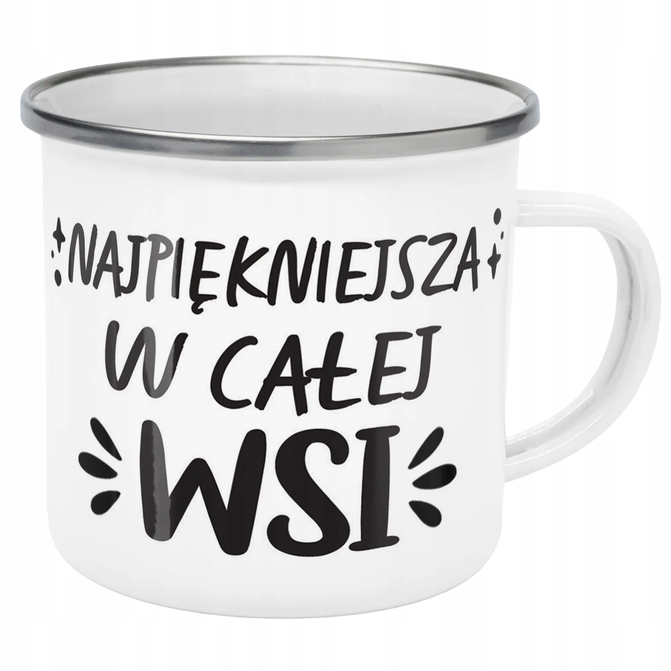 Emaliowany Kubek Garnuszek Dzień Kobiet Dla Kobiety Prezent Upominek