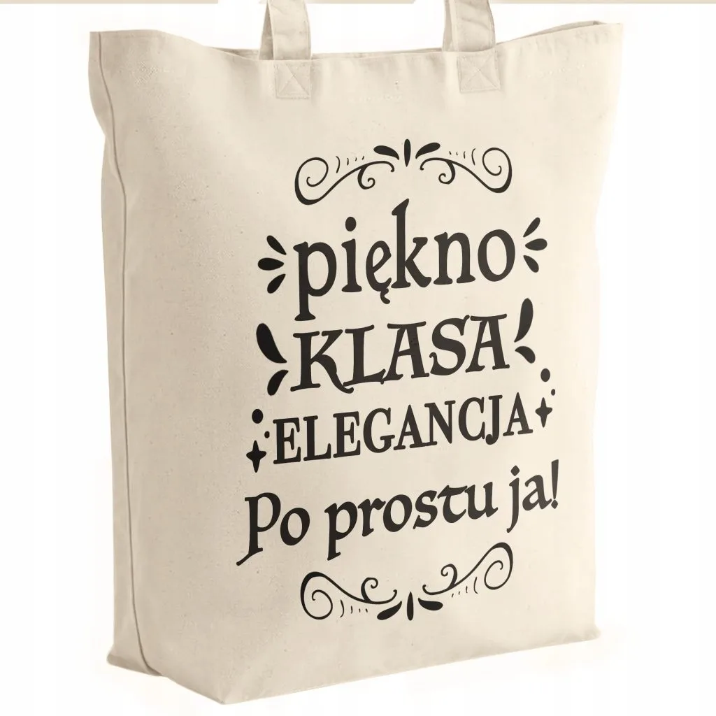 Torba bawełniana premium prezent na Dzień Kobiet Piękno Elegancja Klasa