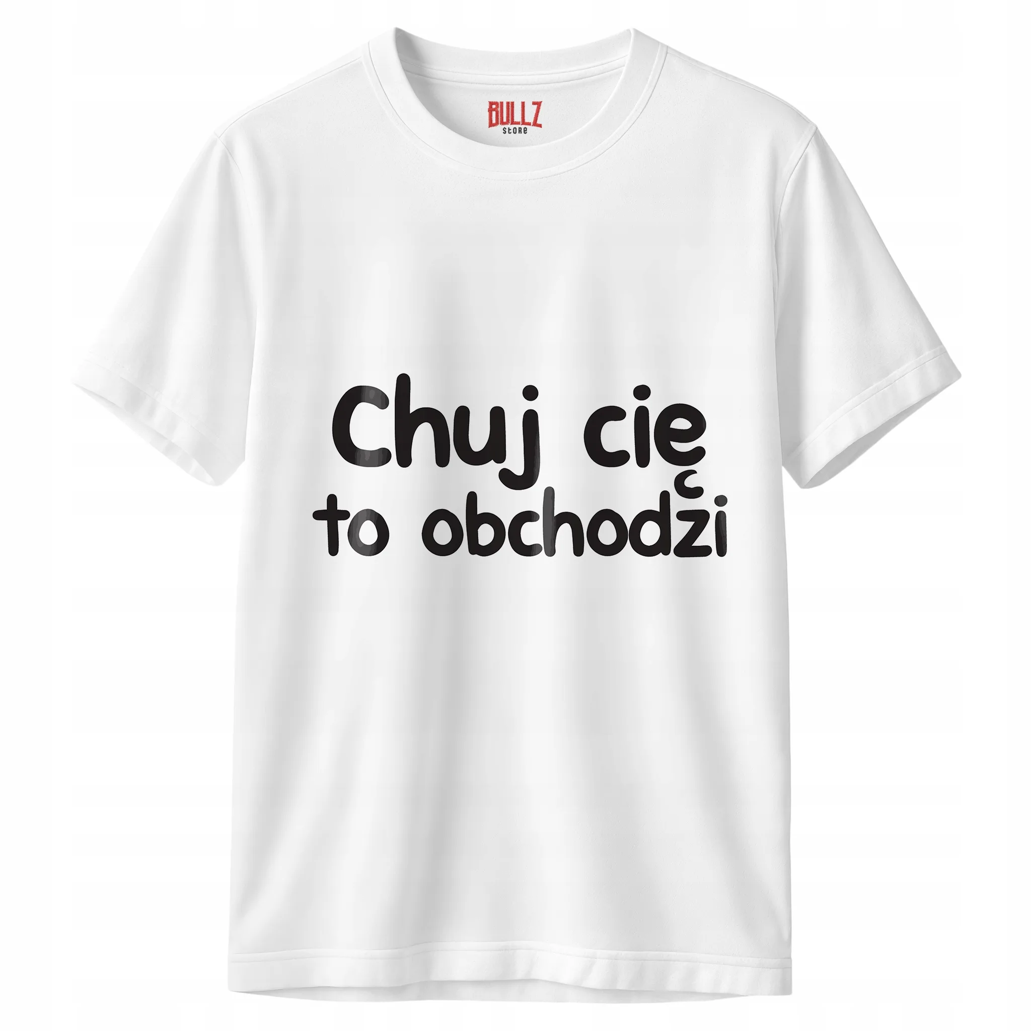 Koszulka biała męska Ch*j Cię To Obchodzi Zabawny Prezent r. 3XL