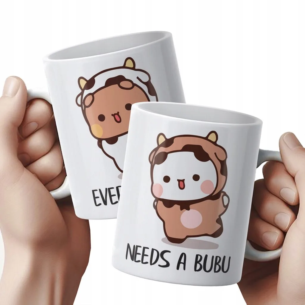 Zestaw kubków ceramicznych 330 ml Bubu i Dudu Dla Pary Prezent