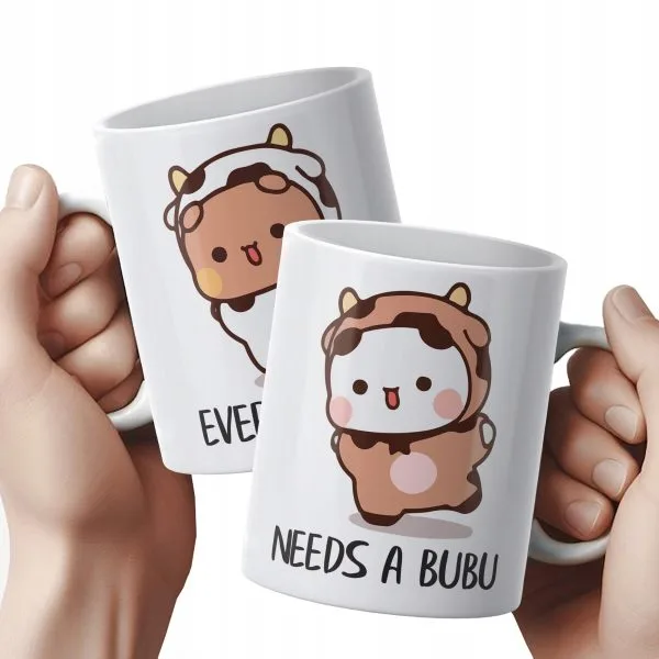 Zestaw kubków ceramicznych 330 ml Bubu i Dudu Dla Pary Prezent