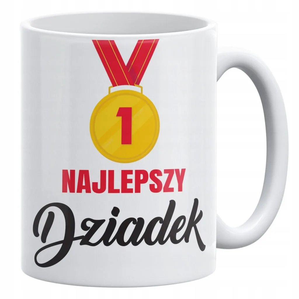 Kubek ceramiczny 330 ml Na Dzień Dziadka Prezent Upominek Najlepszy Dziadek
