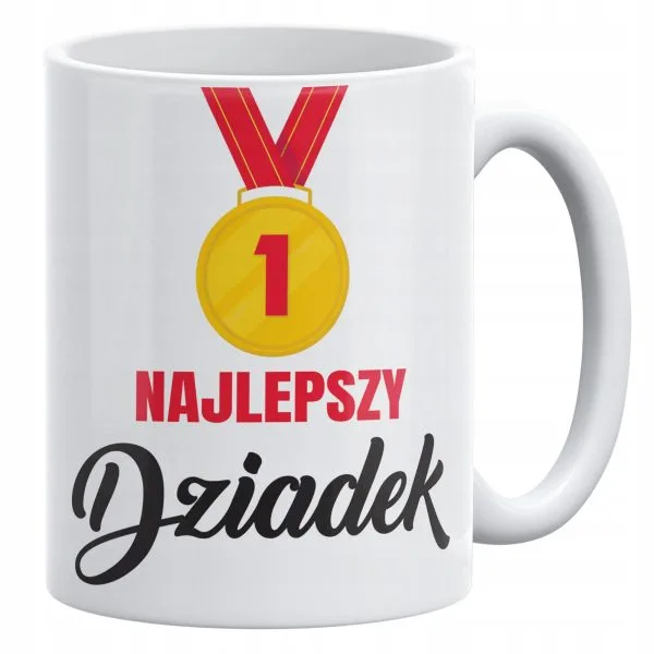 Kubek ceramiczny 330 ml Na Dzień Dziadka Prezent Upominek Najlepszy Dziadek