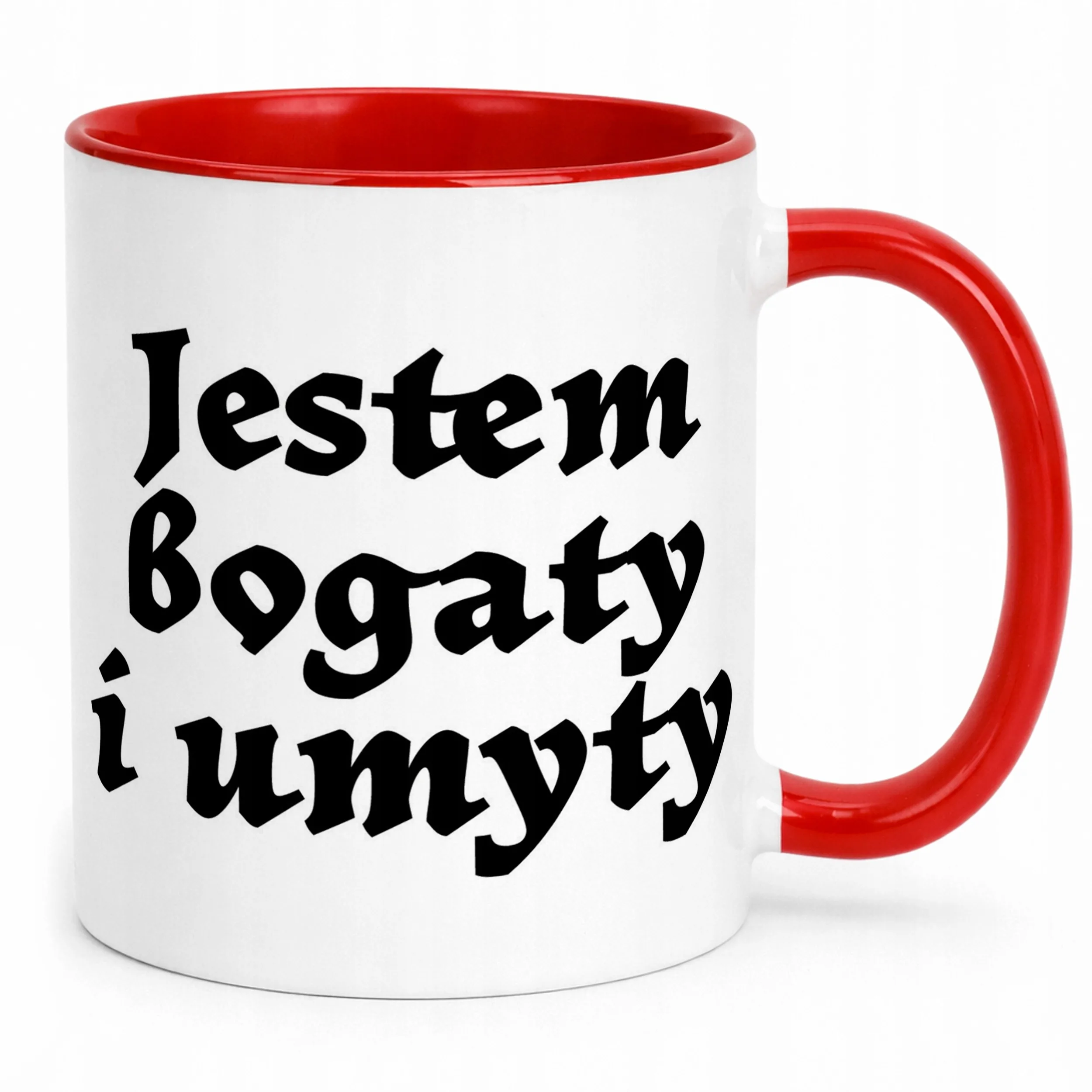 Kubek ceramiczny 1670 Jestem Bogaty i Umyty Dla Fanów Serialu Prezent