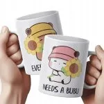 Zestaw kubków ceramicznych 330 ml Bubu i Dudu Dla Pary Prezent