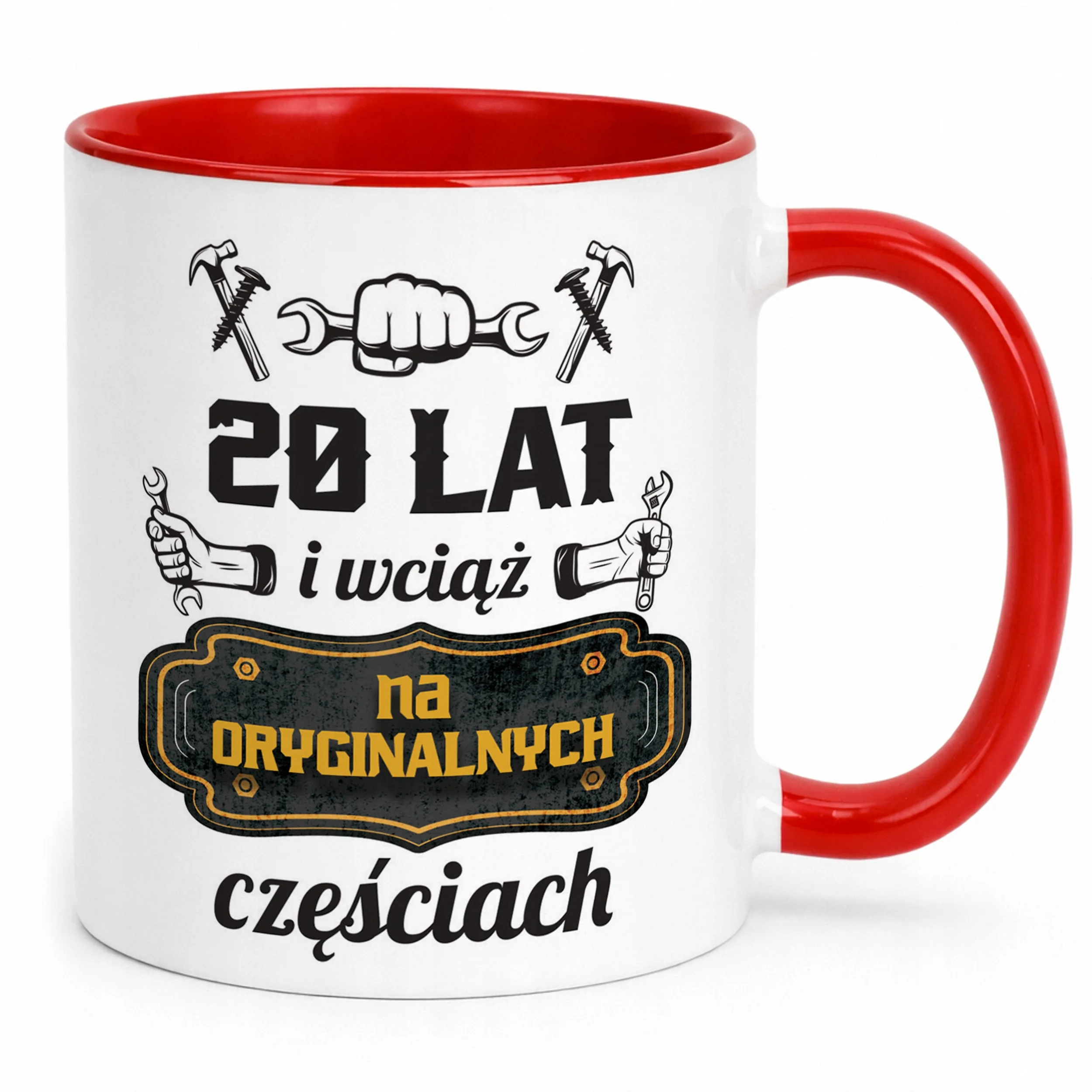 Kubek Czerwony Na Oryginalnych Urodziny 20 Prezent Upominek