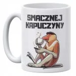 Kubek ceramiczny 330 ml Janusz Nosacz Kawa Zabawny Prezent