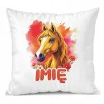 Poduszka 38x38cm Personalizowana Z Koniem Koń Słodki Dla Dzieci