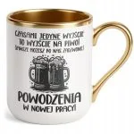 Kubek Premium Złoty Na Pożegnanie Odejście z Pracy Zabawny Prezent