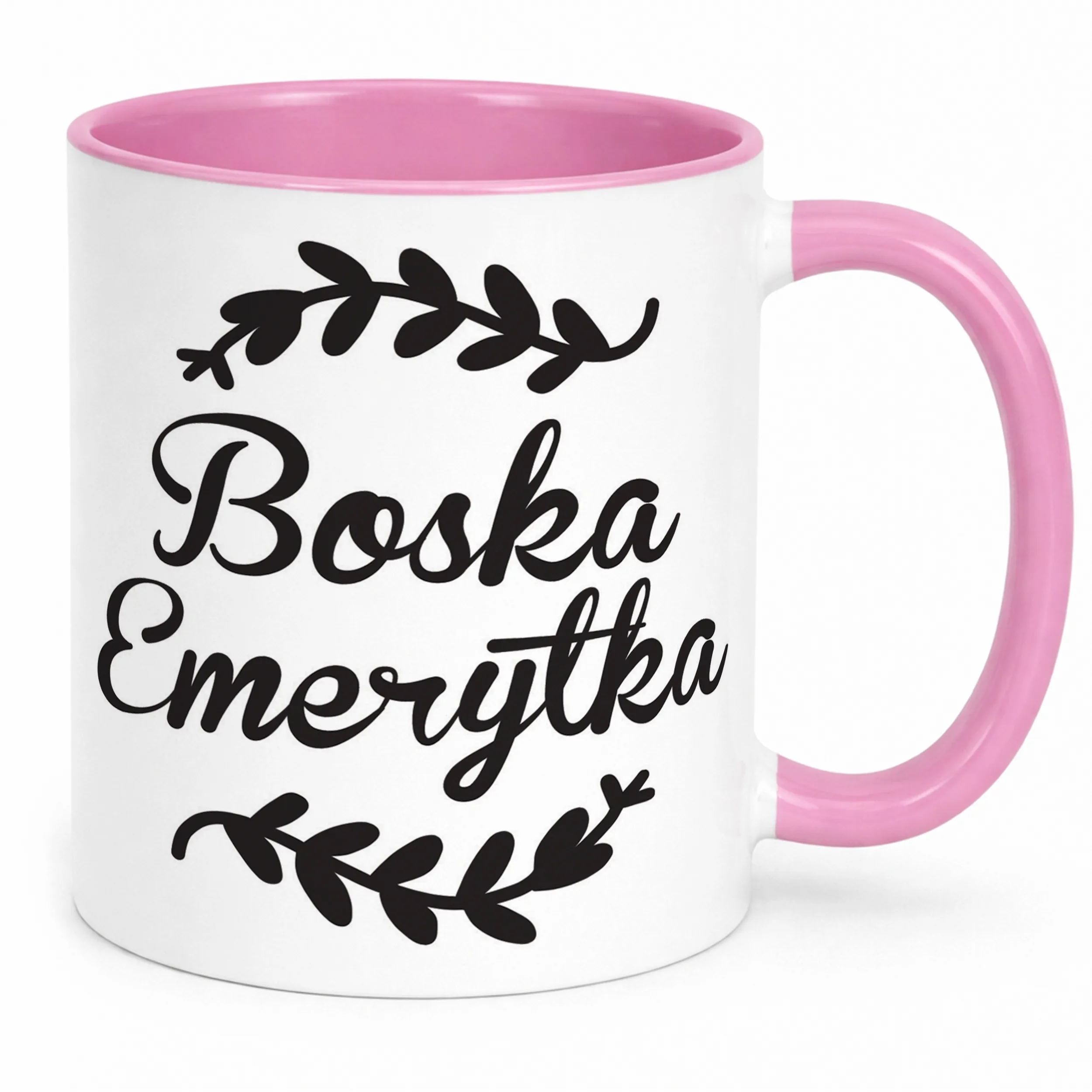 Kubek Różowy z okazji Emerytury Dla Emerytki Prezent Upominek