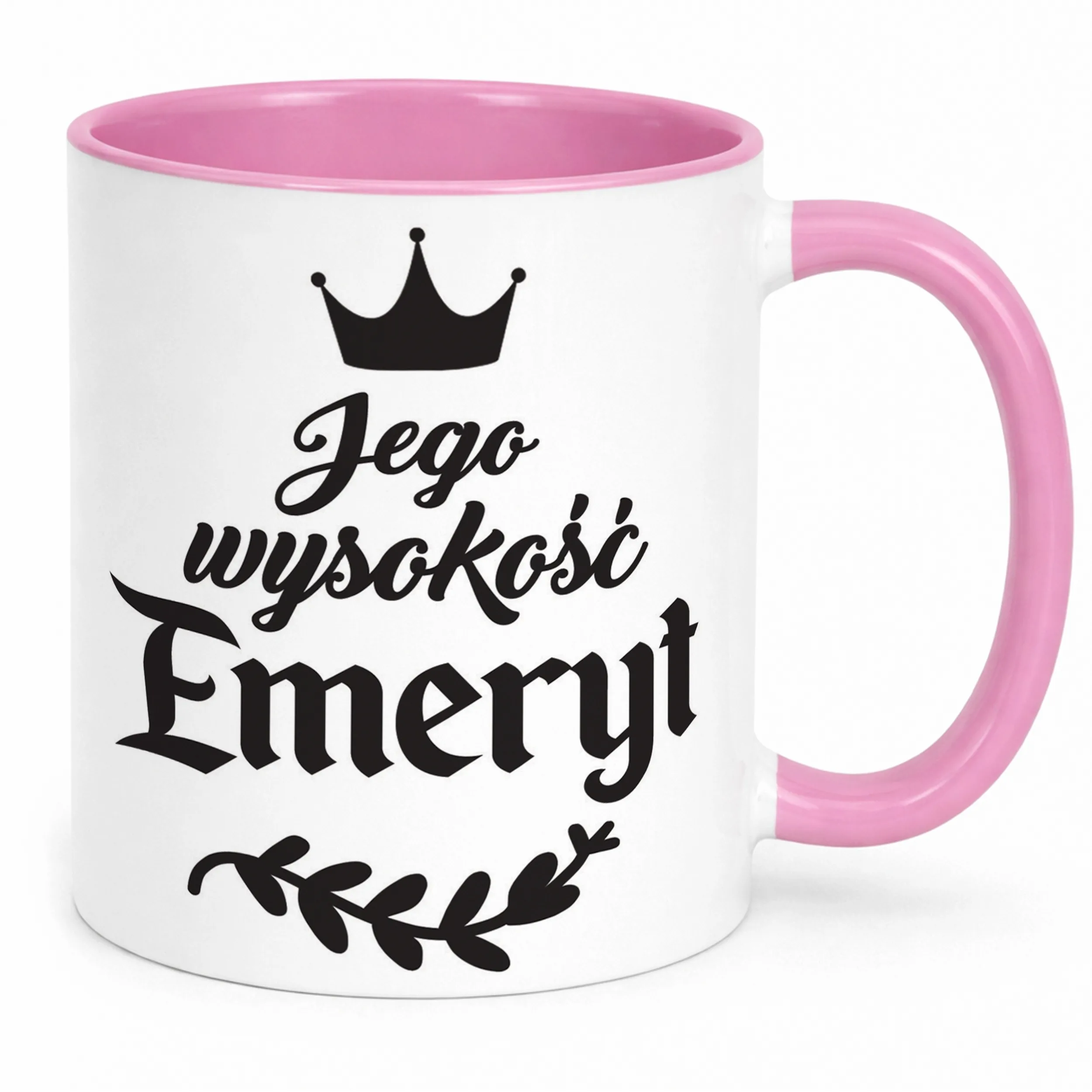 Kubek Różowy z okazji Emerytury Dla Emeryta Prezent Upominek