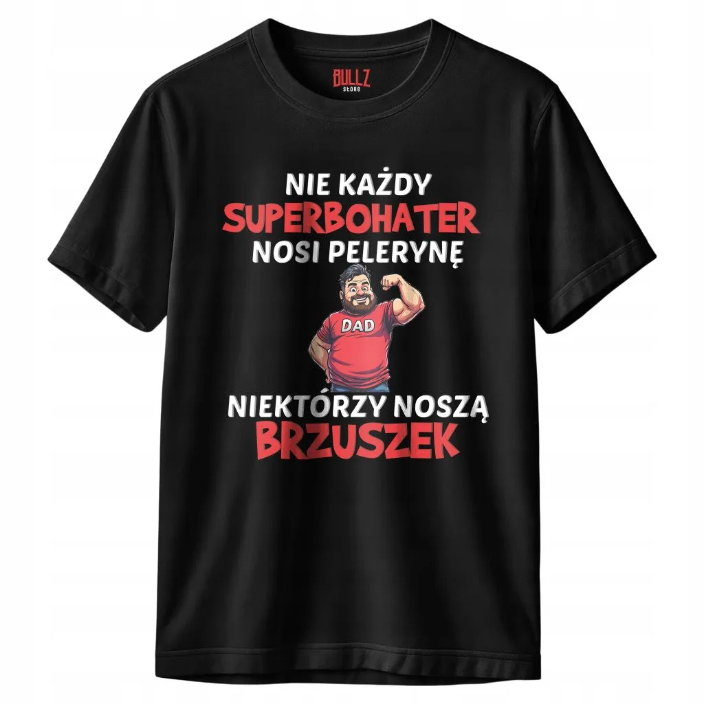 Koszulka czarna męska Dzień Ojca Dla Taty Prezent r. 3XL