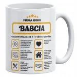 Kubek ceramiczny 330 ml Na Dzień Babci Prezent Upominek Firma Roku Babcia