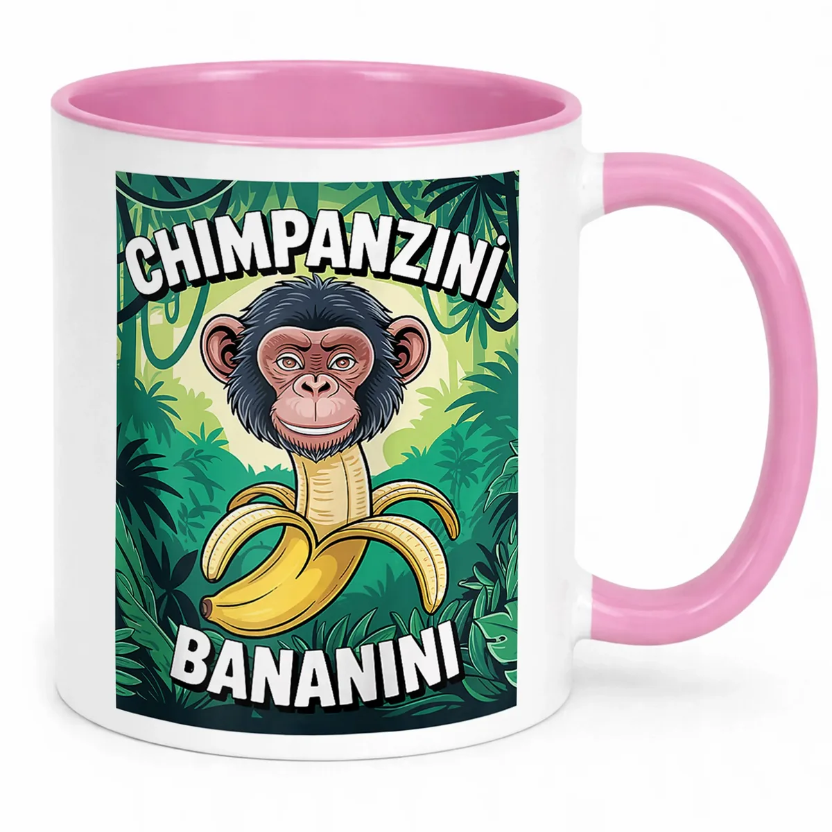 Kubek Różowy Chimpanzini Bananini viral tiktok brainrot