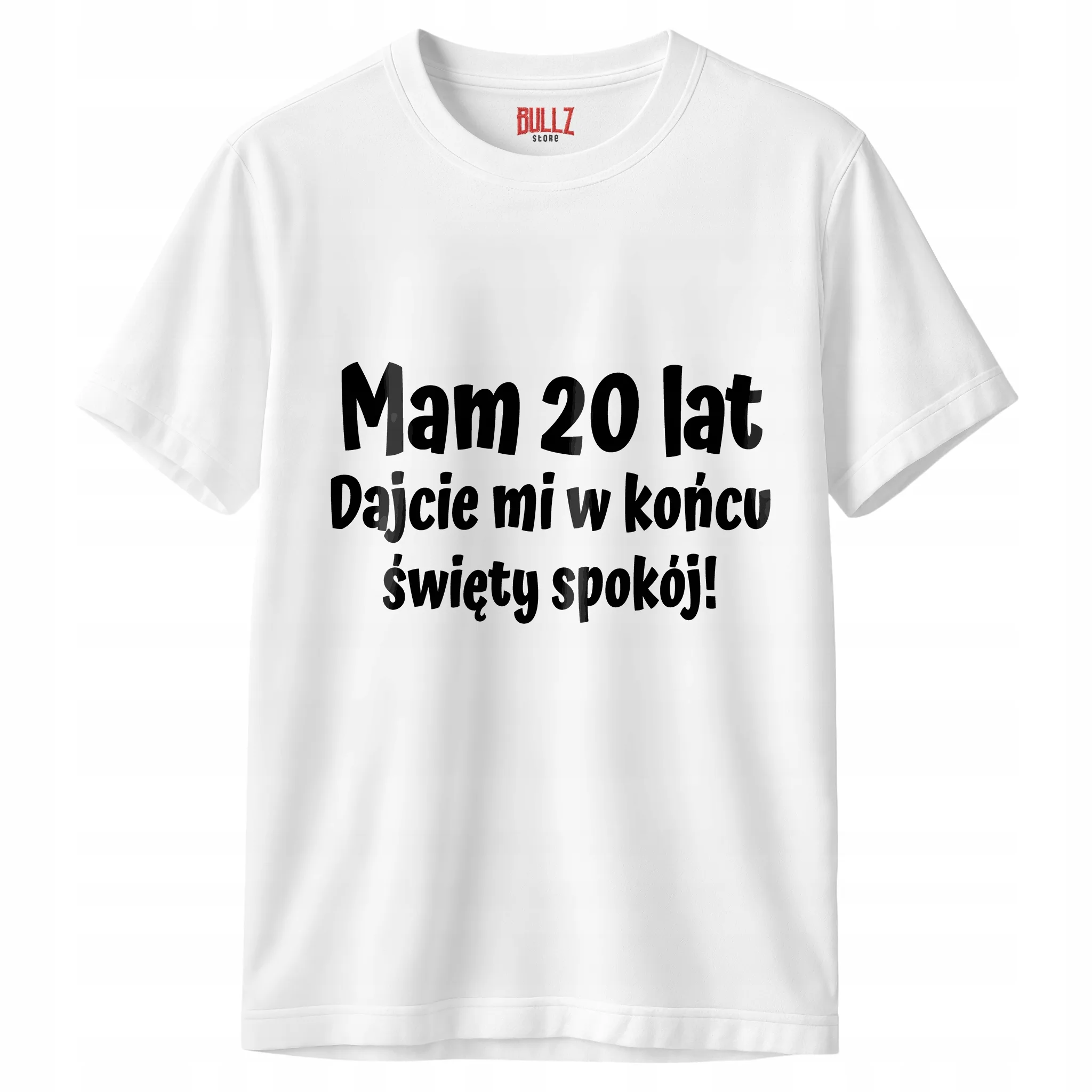 Koszulka biała męska Mam 20 Urodziny Prezent Upominek