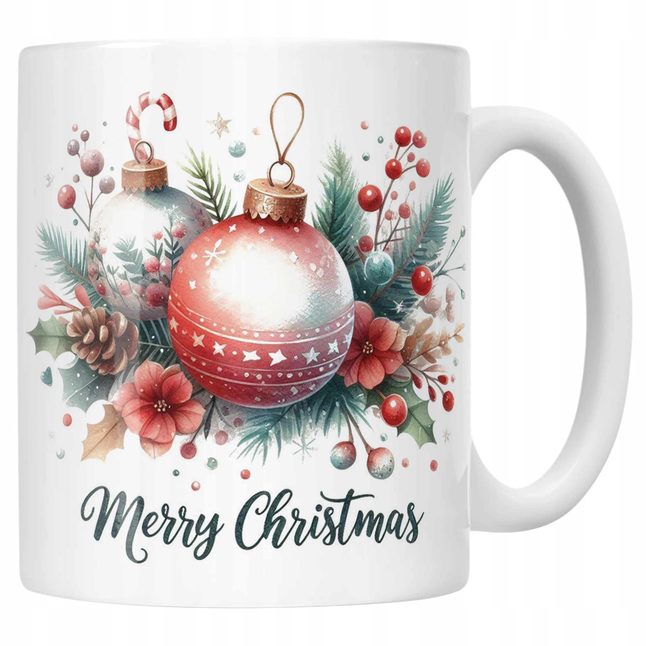Kubek Ceramiczny Świąteczny Merry Christmas Boże Narodzenie Prezent