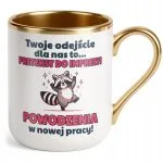 Kubek Premium Złoty Pożeganie Odejście z Pracy Prezent Upominek
