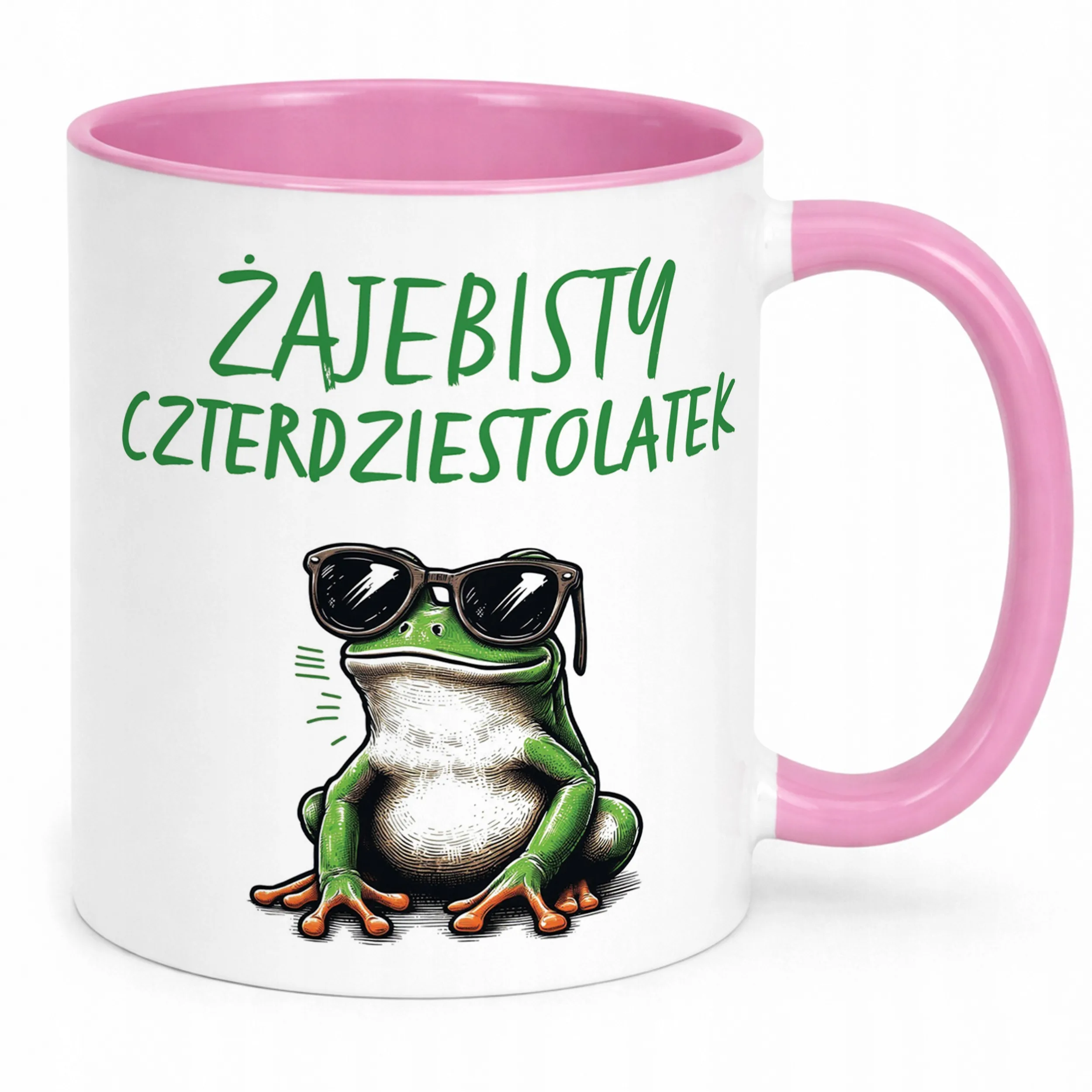 Kubek Różowy Żajebisty 40 Dla Mężczyzny Na Urodziny Prezent